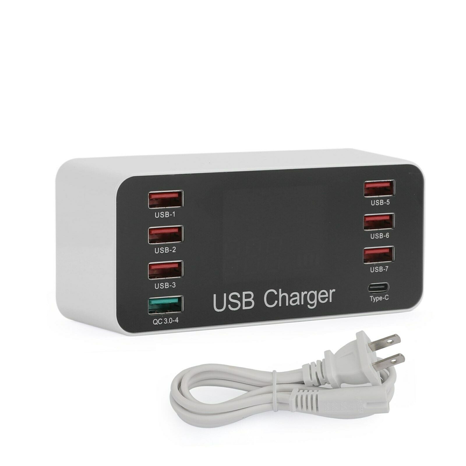 8 Port Multi USB AC Wall Charger Hub Smart Quick Fast Wall Charging Station