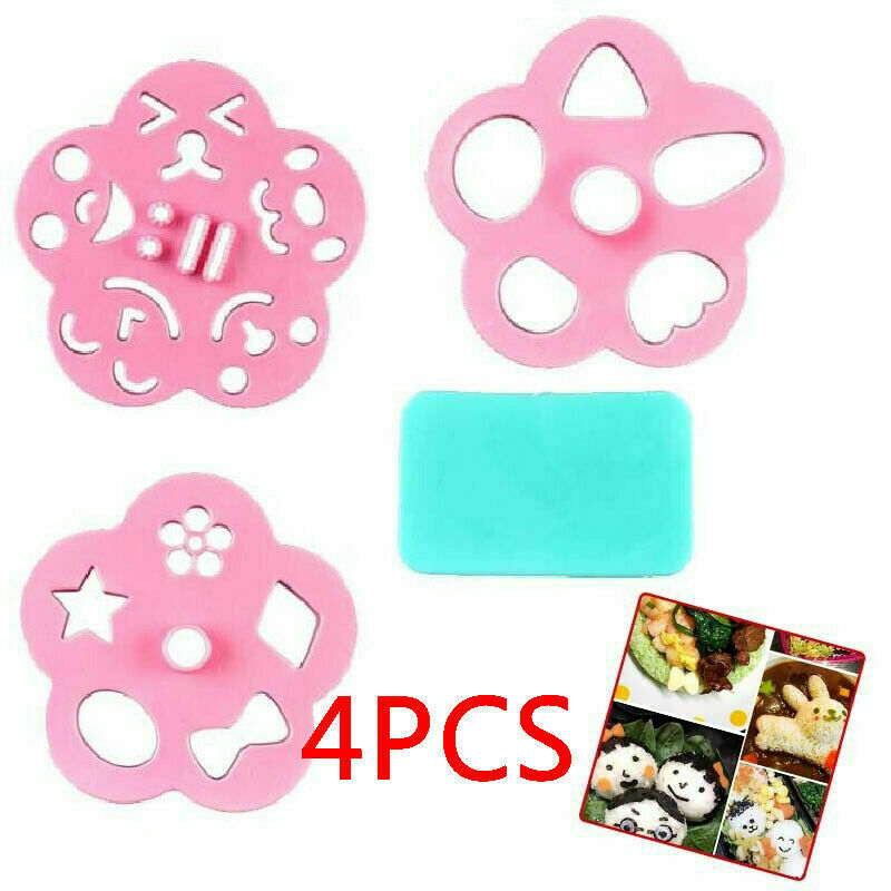 4x Onigiri Rice Ball Bento Practical Press Maker Mold Sushi Maker Molds Durable
