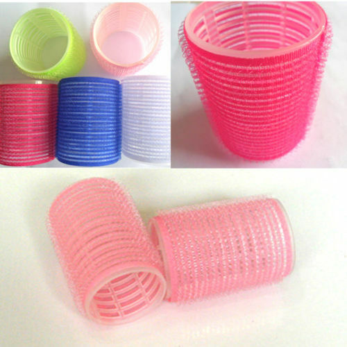 New 6pcs Large Hair Salon Rollers Curlers Tools Hairdressing tool Soft DI.l8