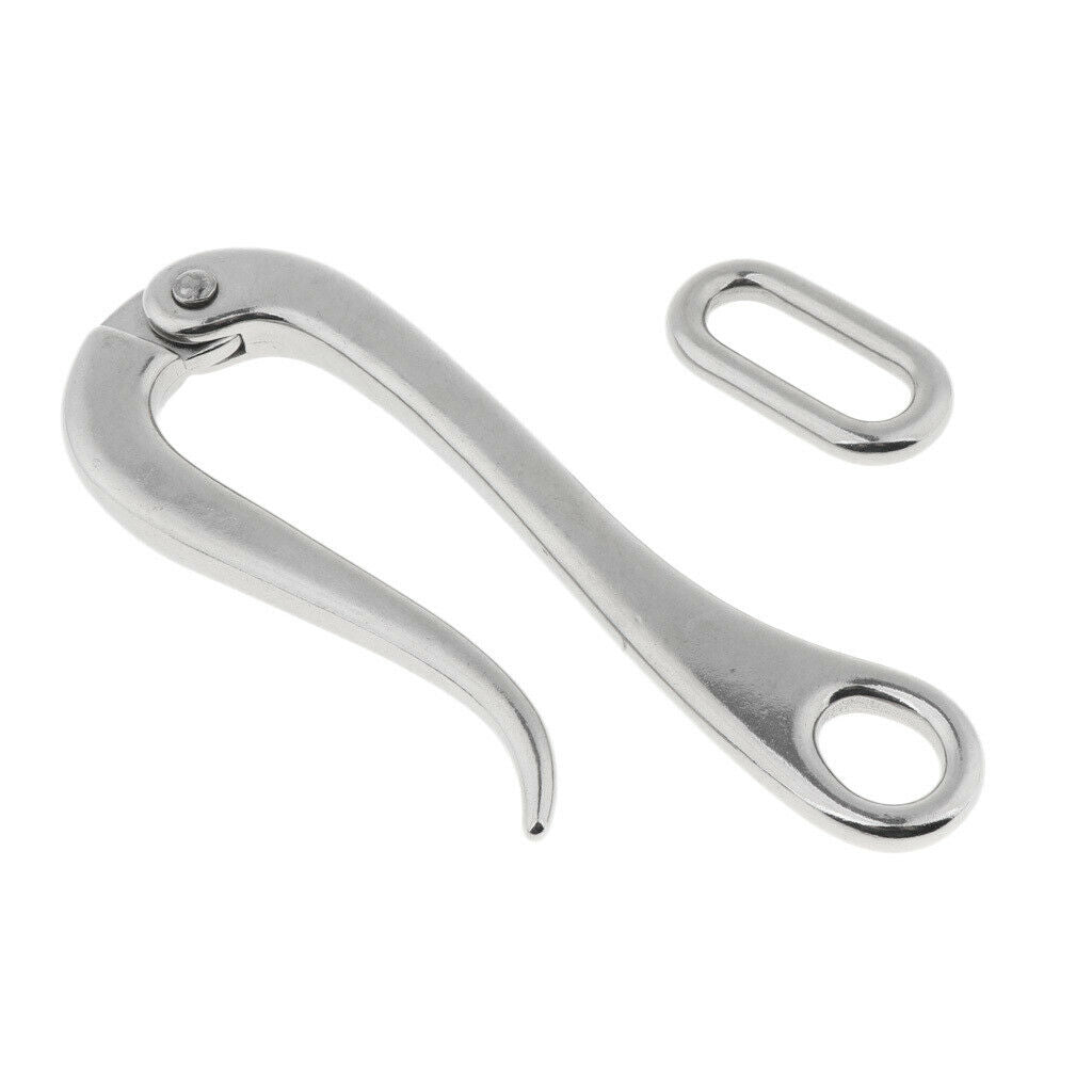 4"/6" Stainless Steel Pelican Hook Fit for Marine Boat Guard Rail 147mm