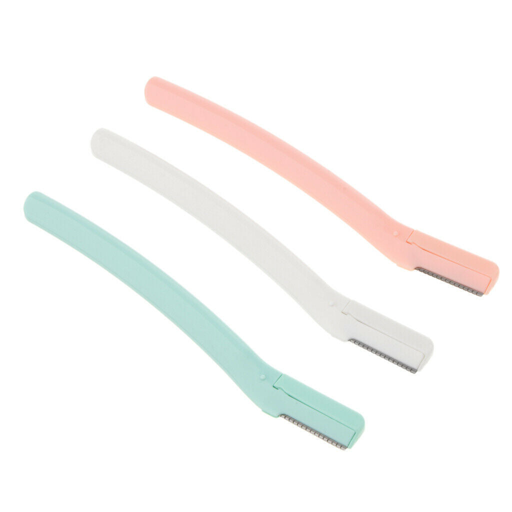 3pcs Facial Eyebrow Razor Trimmer Shaper Shaver Blade Hair Remover Tool