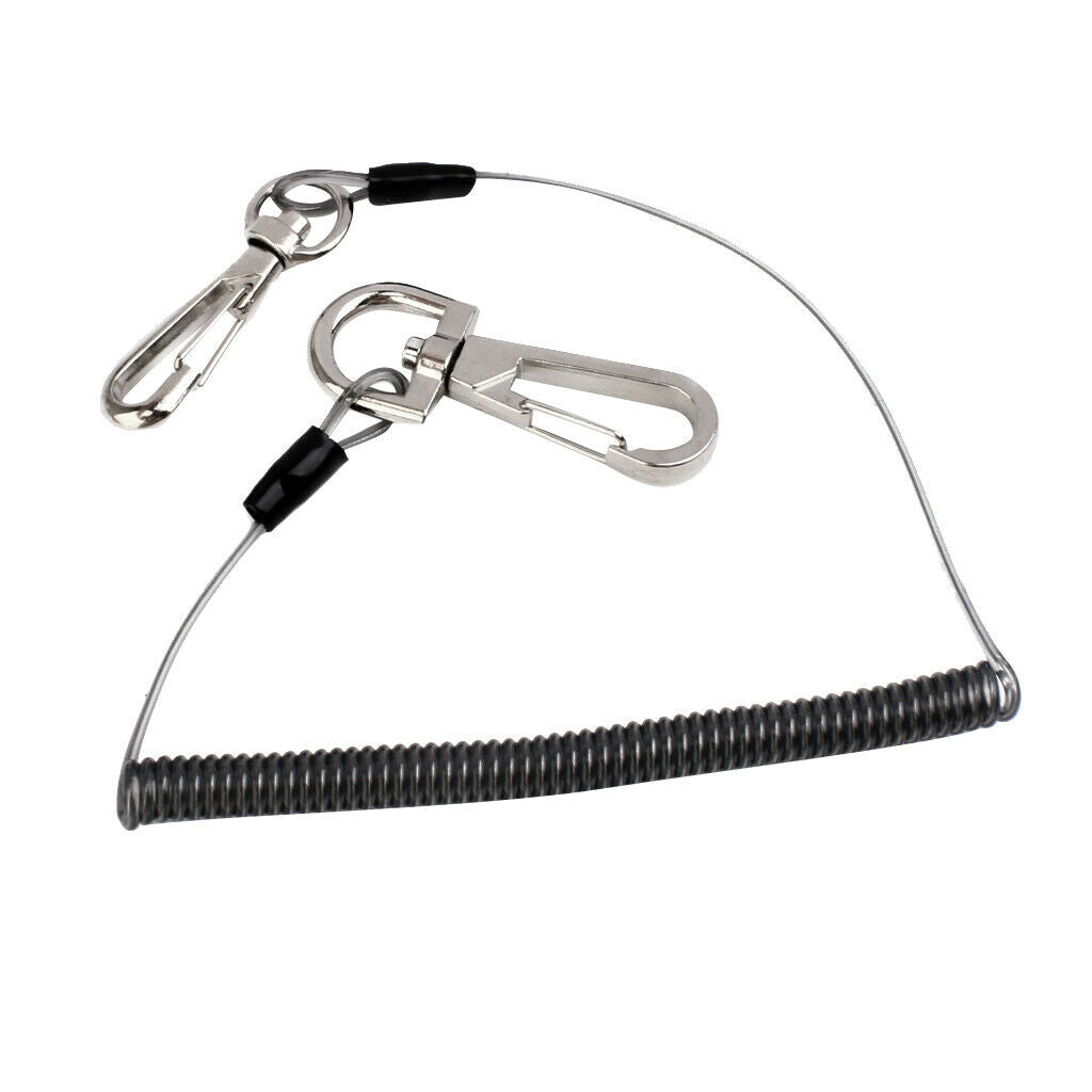 2x Stretch Fishing Lanyard Boating Kayak Cord Secure Lip Grips Hook Tackle Tool