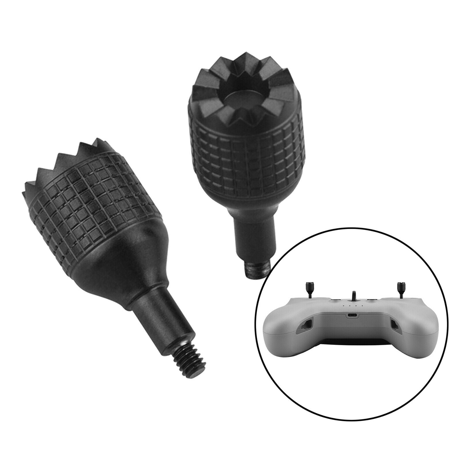 2x Remote Controller Joystick for DJl FPV Combo Drone Replaces Parts Black