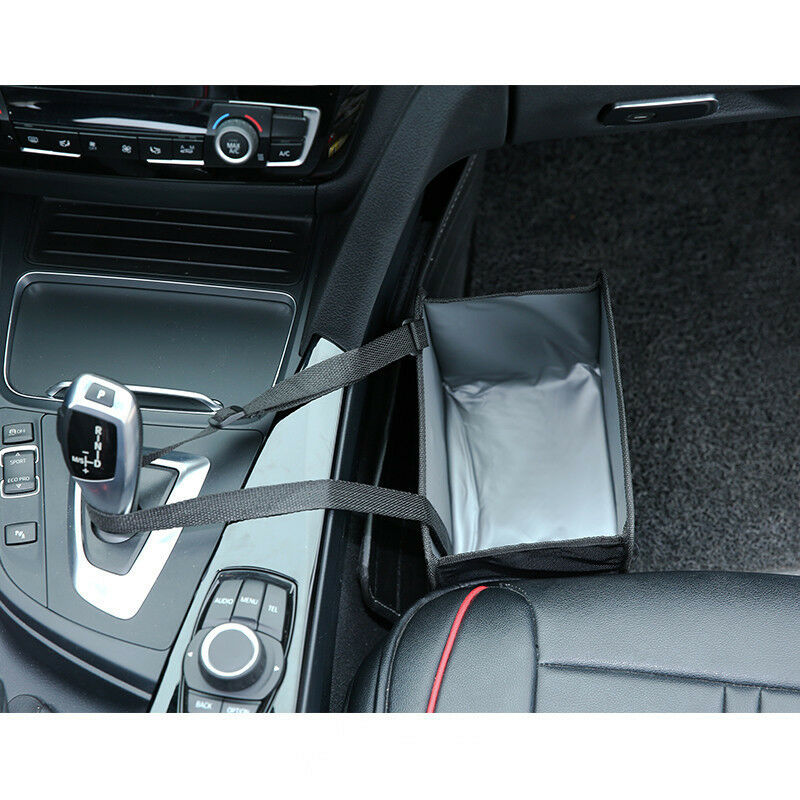 Auto Car Trash Bag Litter LeakProof Bin Wastebasket Holder Container Storage Box