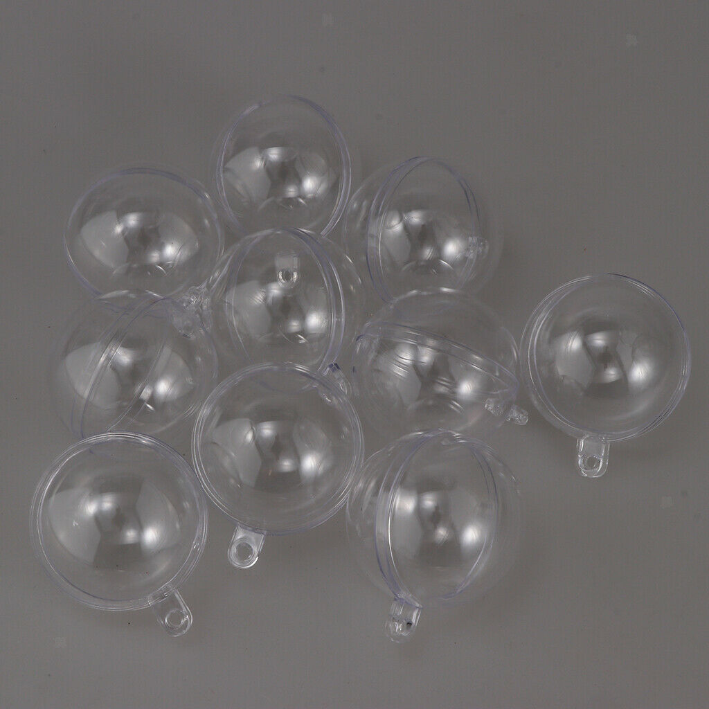 10pcs Multisize Fillable Ball Hollow Ball Christmas Decors Candy Filler 4cm