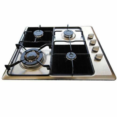 4x PRO Reusable Gas Stove Burner Cover Protector Liner Kitchen Cleaning Mat Pad