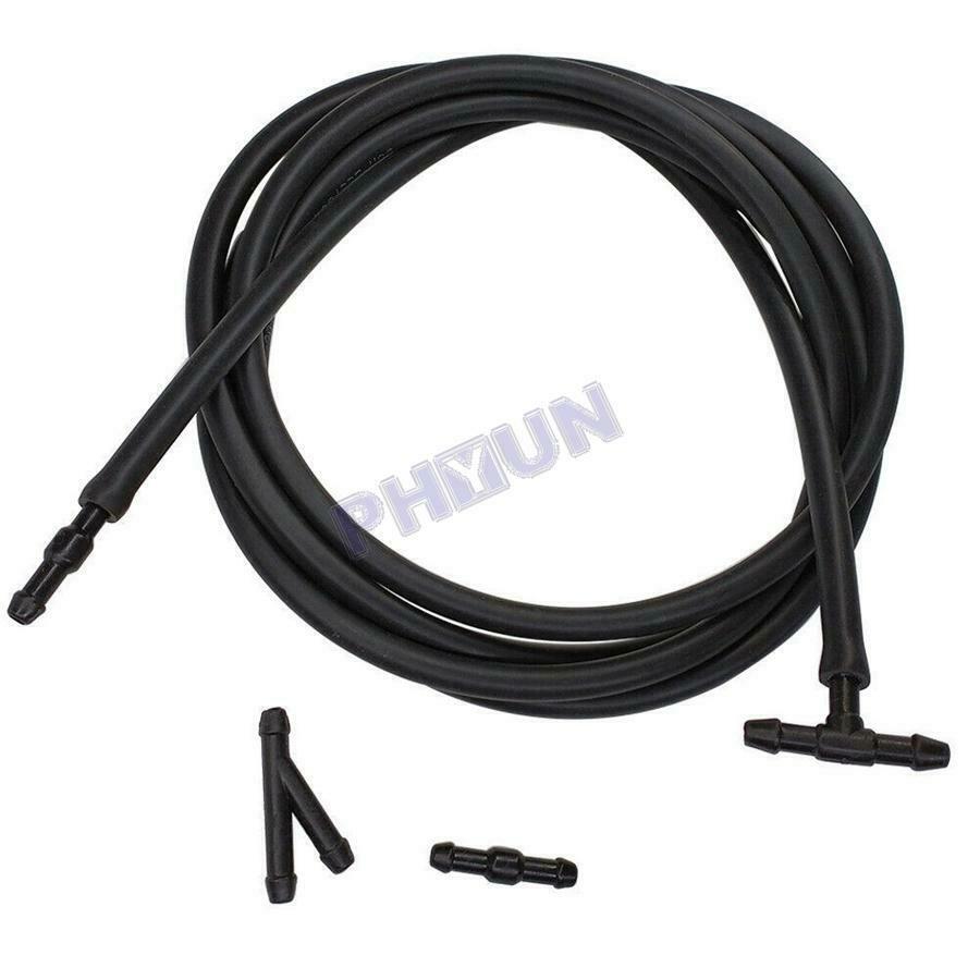 2M Car Hose + 4 Connectors For Car Windscreen Washer Jet Pumps/ Washer Nozzles