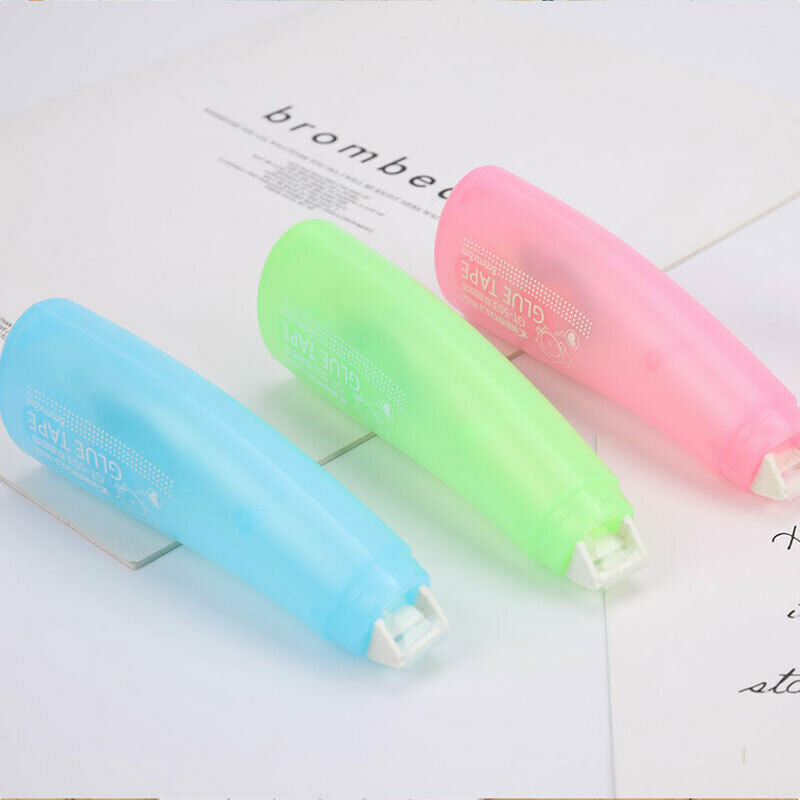 Double Sided Adhesive Glue Tape Dispenser Dots Stick Roller Office Suppli.l8