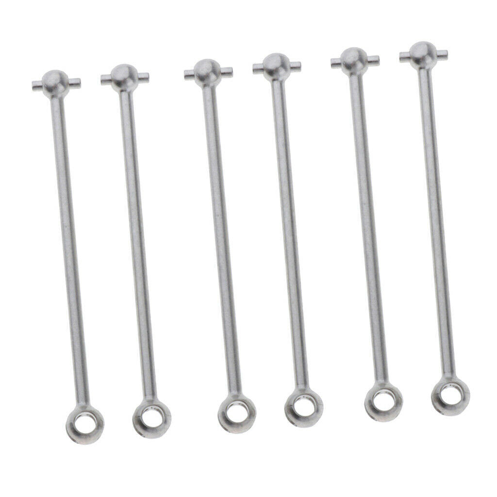 6 Pieces 1:14 Metal Drive Shaft for WLTOYS 144001 Crawler Trucks DIY Parts