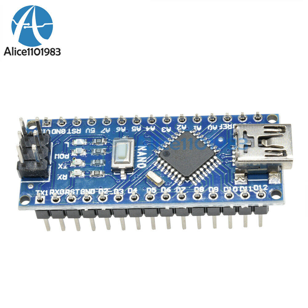 Nano V3.0 USB ATmega328P-AU Micro-Controller Kits 16MHz 5V CH340G Board Arduino