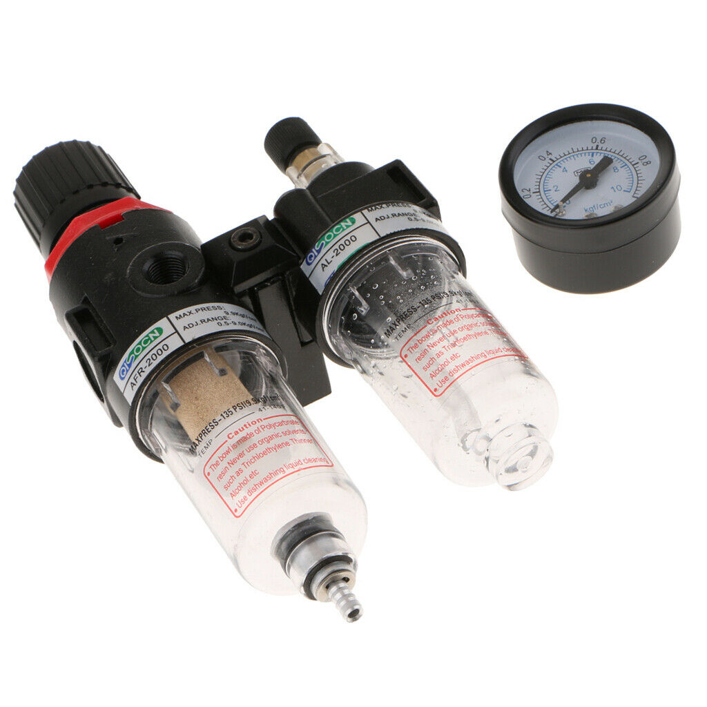 1/4 '' Air Filter Regulator With Double Spray Compressor Air Filter Pressure
