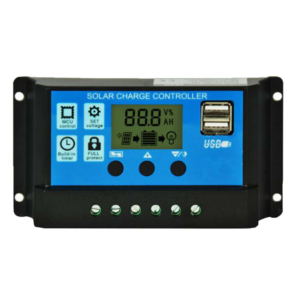 60A Solar Panel Battery Charge Controller Regulator, Intelligent Regulator with