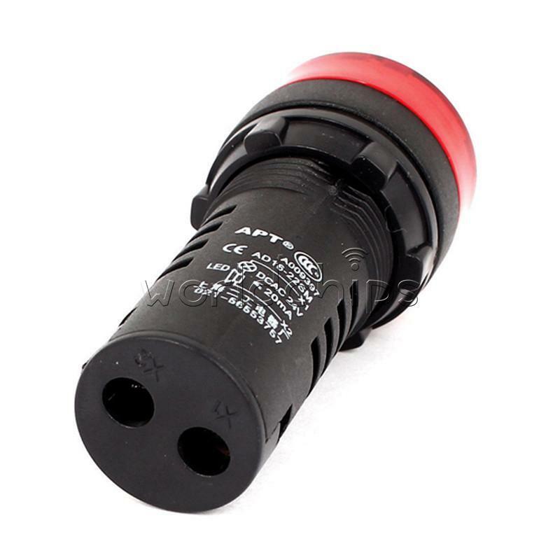 2PCS 24V Red LED Active Buzzer Accident Signal Indicator Lamp AD16-22SM New