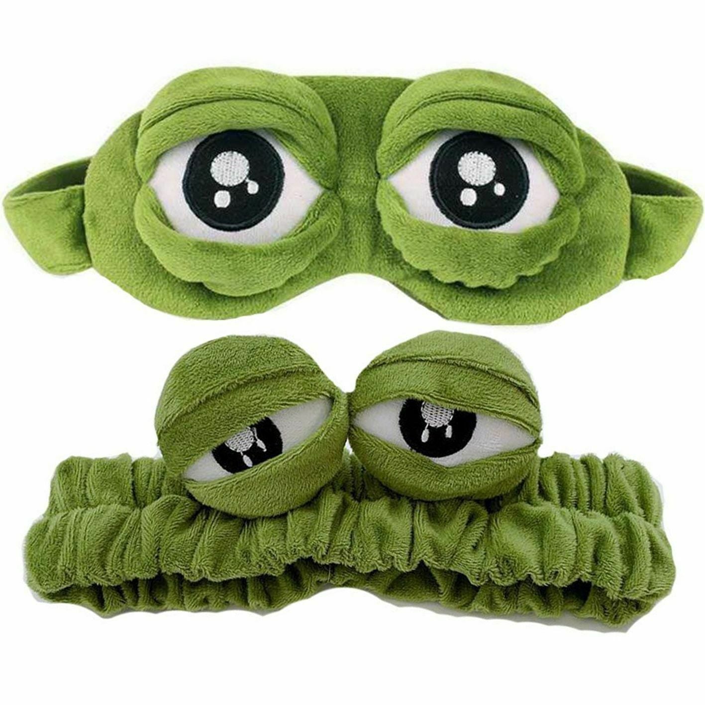 Washing Headband Funny Frog Hairband Makeup Wide-brimmed Elastic Hairbands