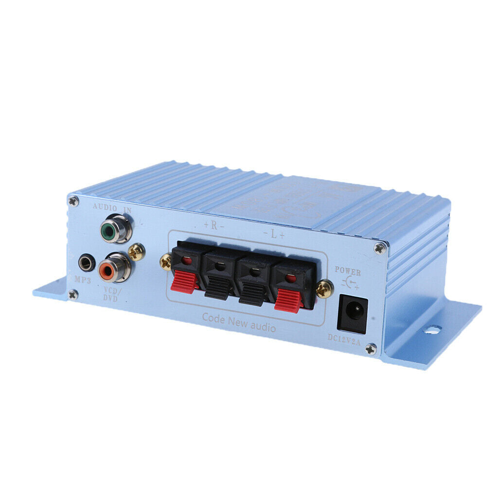 Car Vehicle Dual Channel Amplifier 180W+180W Mini Hi-Fi Stereos Audio Amp