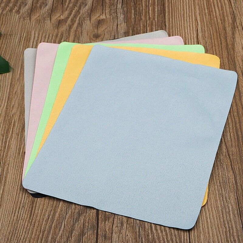 1X(5Pcs Soft Chamois Glasses Cleaner Eyeglasses Fine Fiber Clean Cloth for Len2)