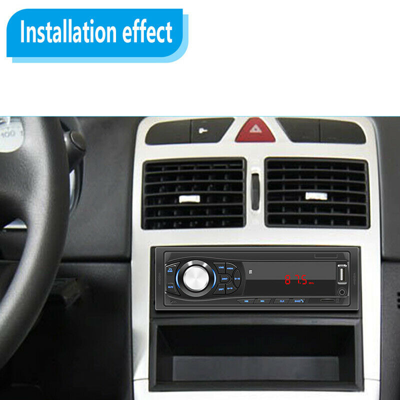 Single Din Car Stereo Radio Audio 4-Channel Bluetooth USB/FM /USB Remote Control