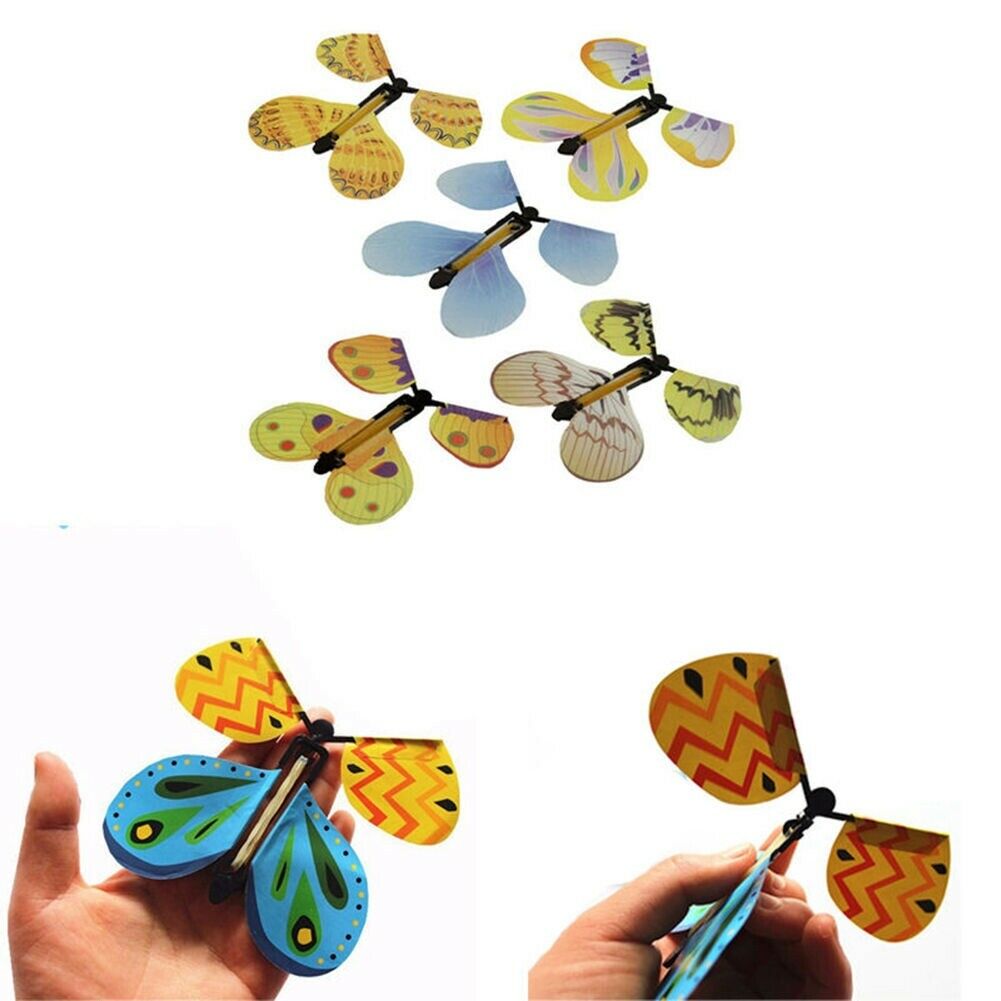 5 Pcs Magic Flying Butterfly Prank For Birthday Anniversary Wedding Card Gift