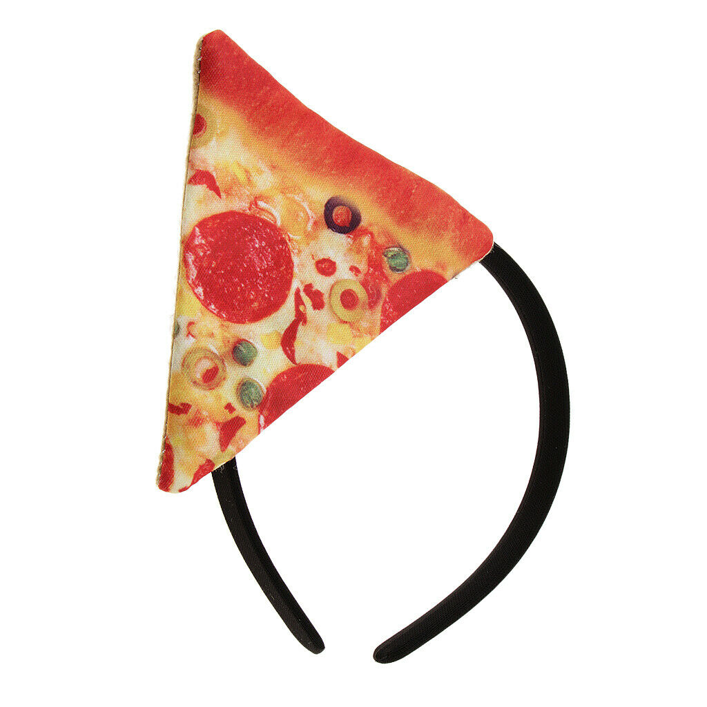 Novelty Festive Pizza Headband Women Girls Fancy Dress Party Hairband Gift