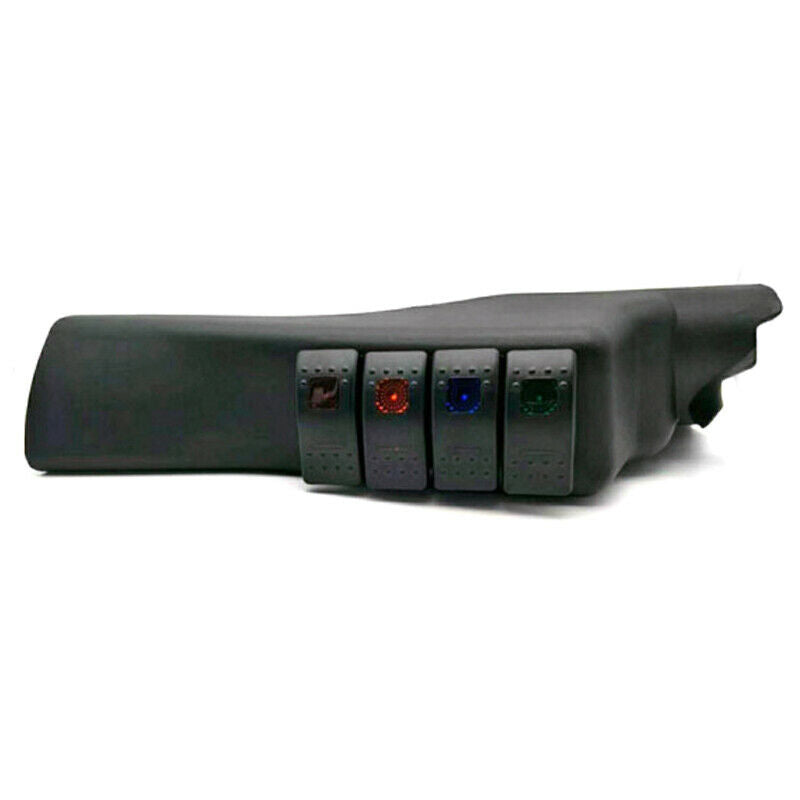 Black Left Side A-Pillar Rocker Switch Pod Panel Fit For Jeep Wrangler JK Pretty