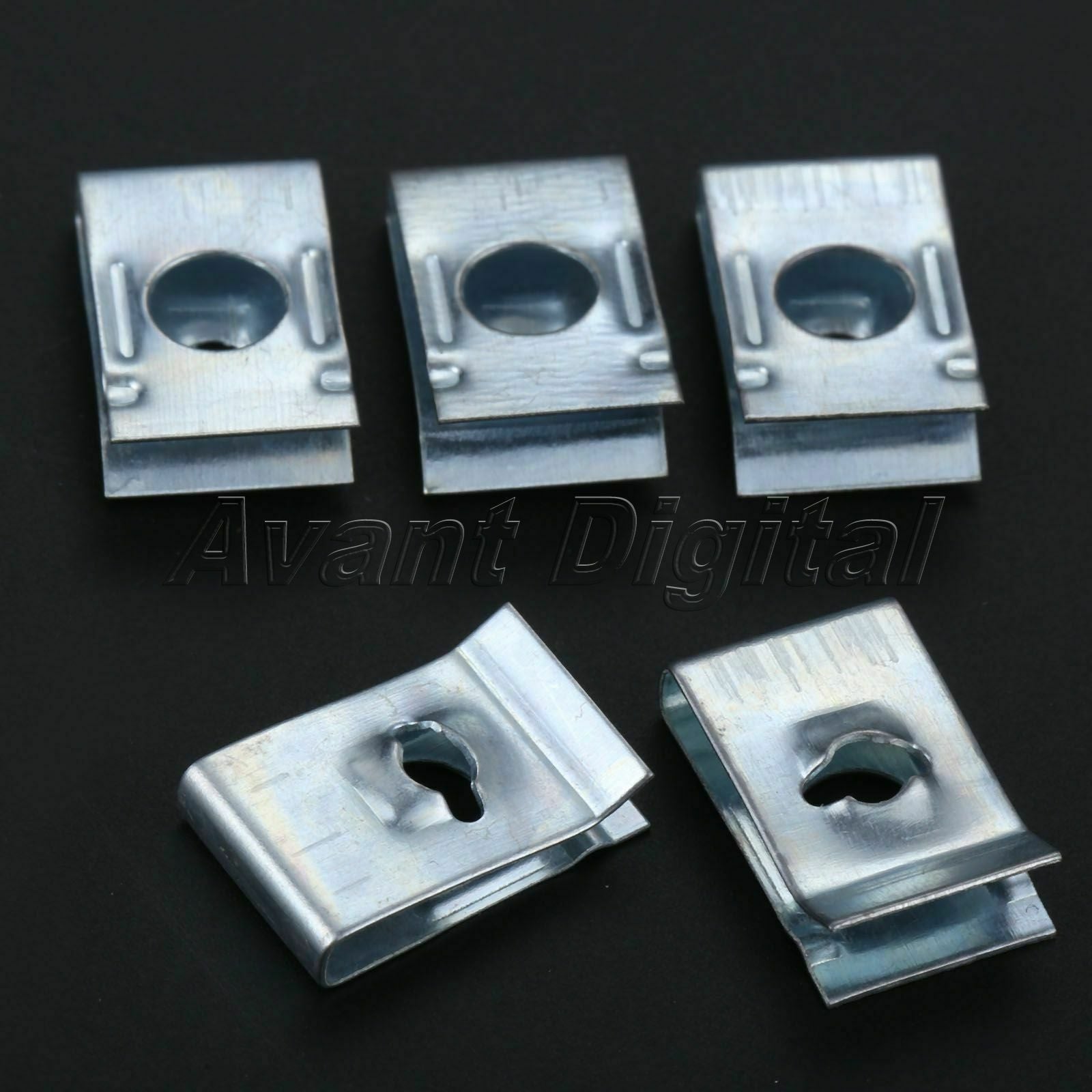 Wholesale 50x Auto U Clips Trim Fasteners Retaining Screws Panel Sliver Rivets