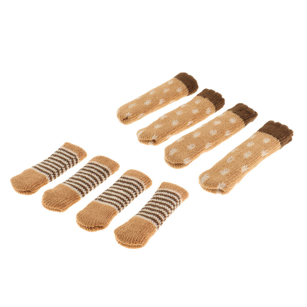 8 Pieces Furniture And Hardwood Floor Protector For 4 Four-Leg Chair