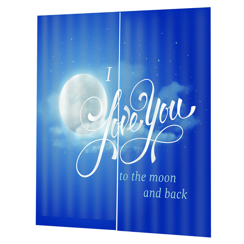 Blue Sky Window Curtain Kids Room Curtain Home Decorative Curtain 150x166cm