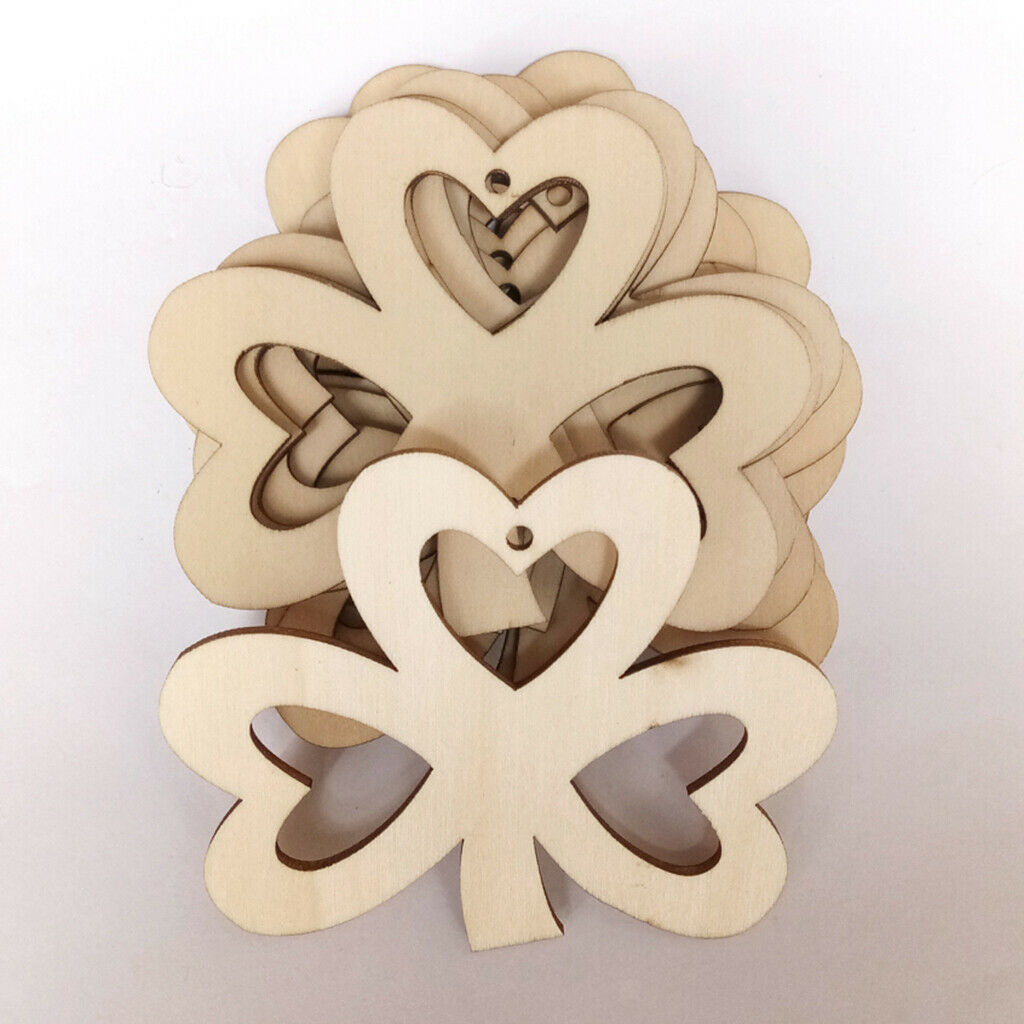 20Pack Cutout Wood   Slice Hanging Pendant Home Xmas Tree Craft Decorations