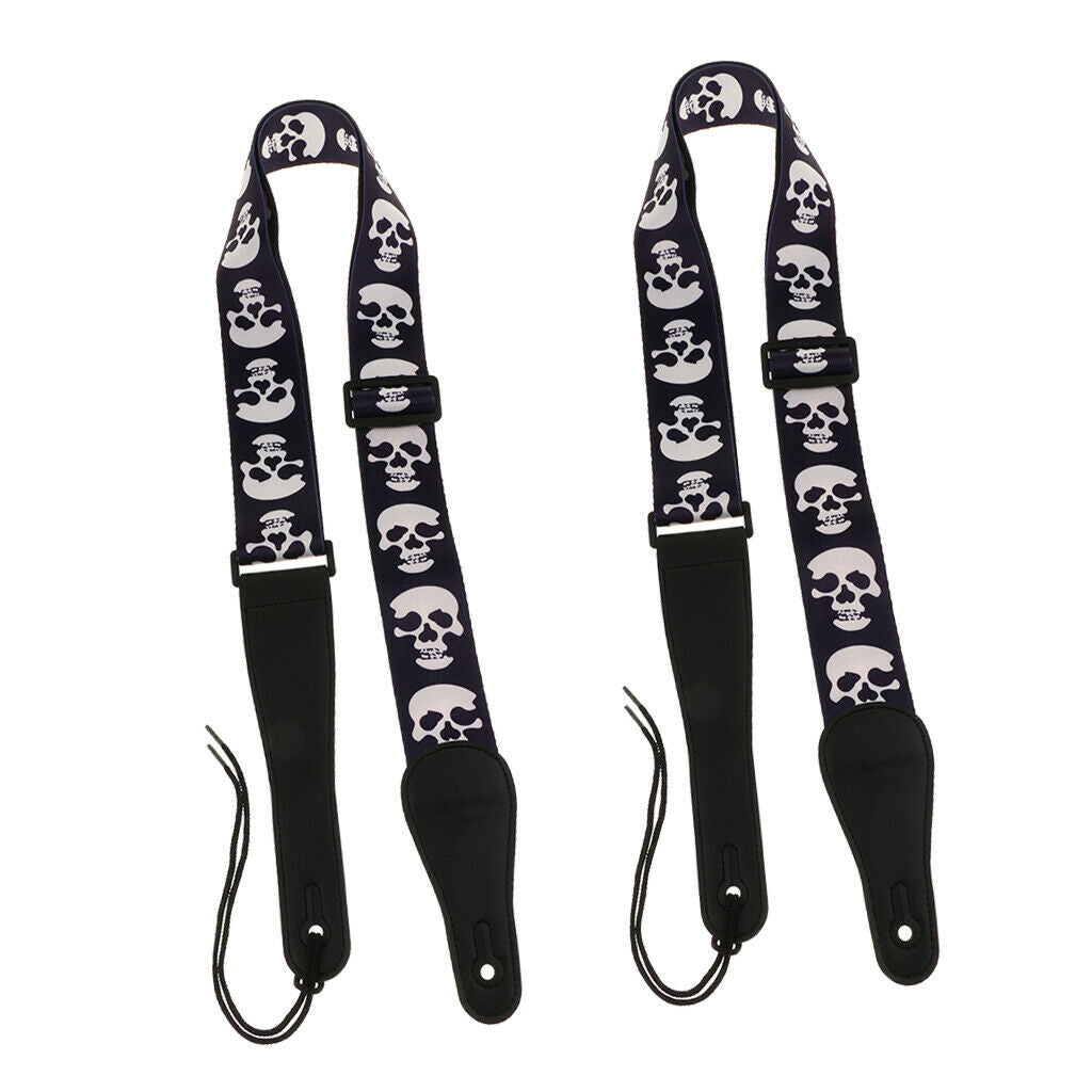 2x Guitar Strap -Adjustable Strap- High Quality -for Acoustic Guitar