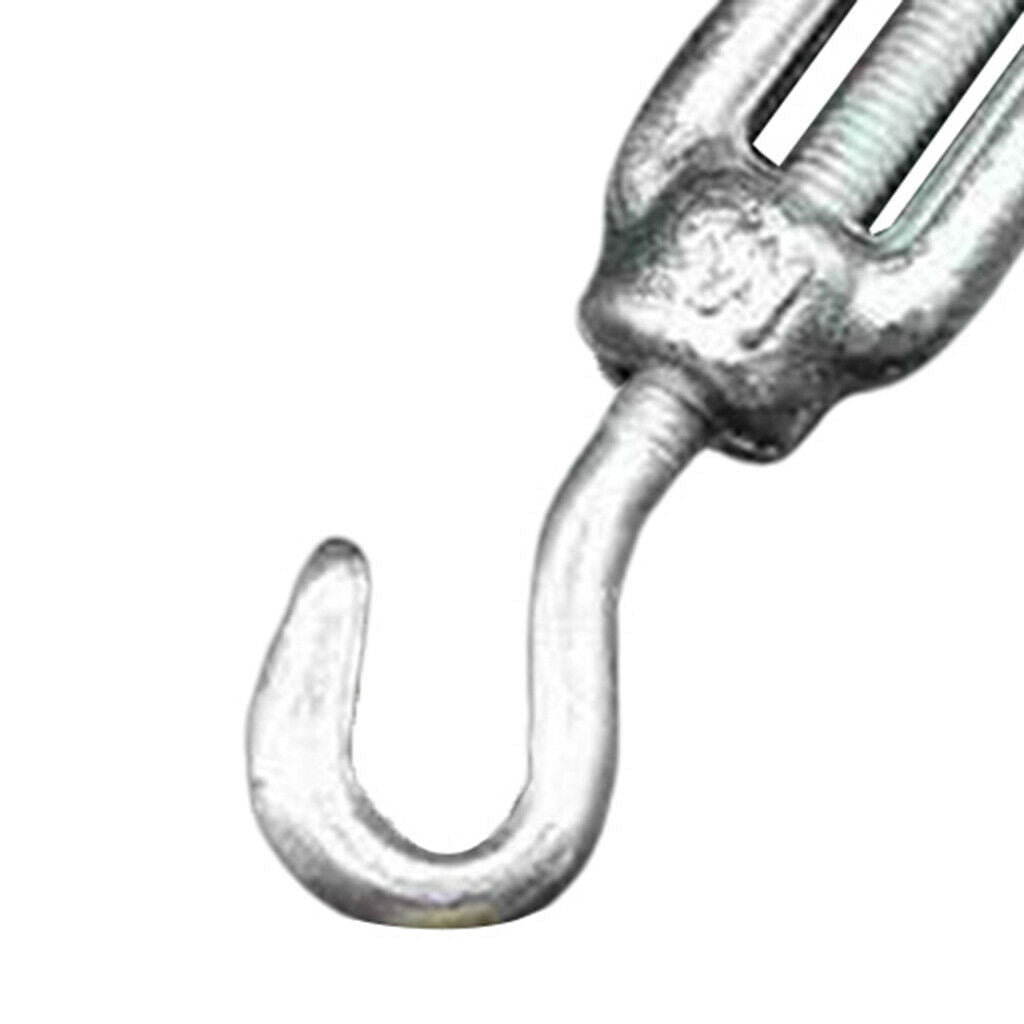 316 Stainless Steel DIN1480 Eye Hook Turnbuckle Wire Rope Cable Tension 12mm
