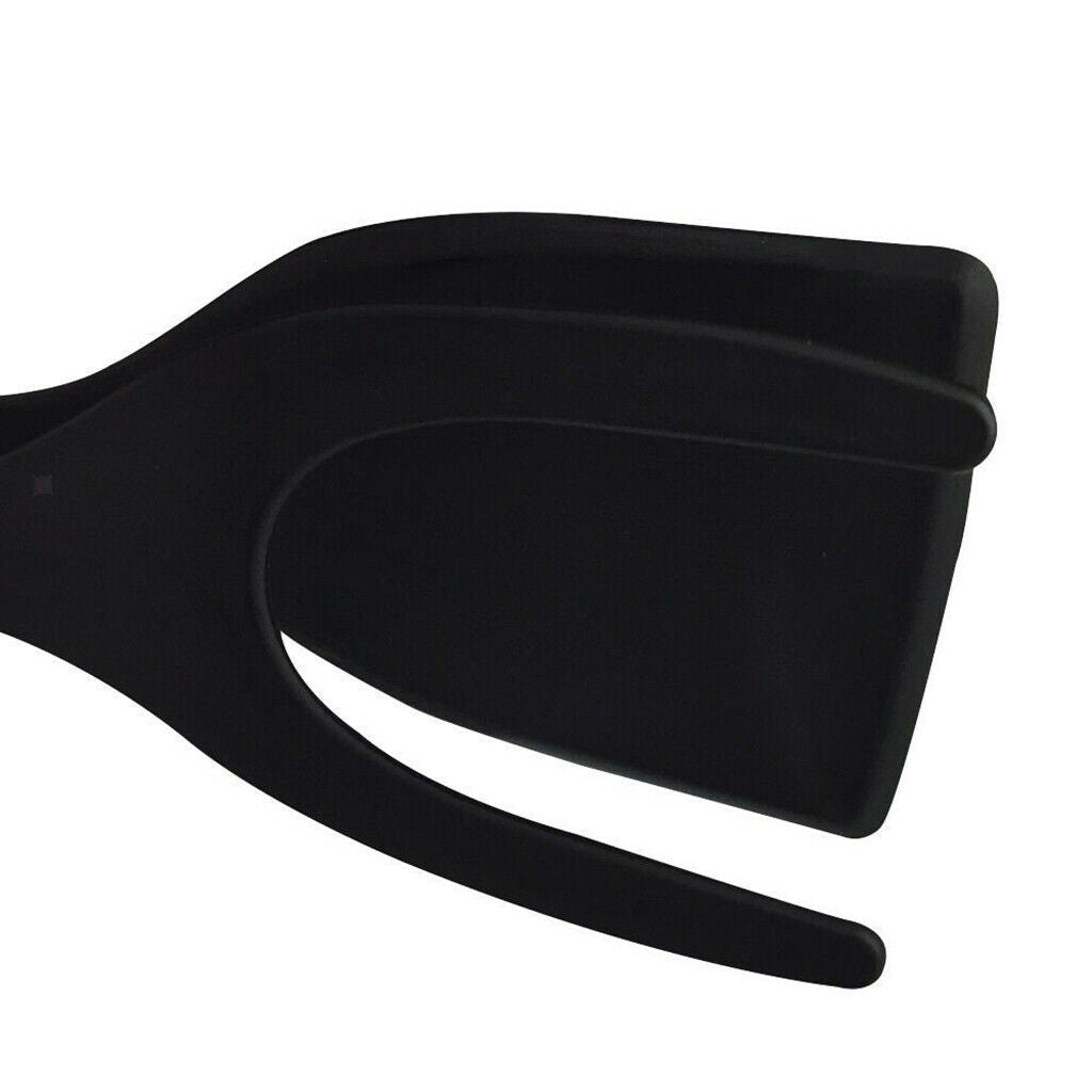 2 in 1 Egg Tongs Heat Resistant Fried Egg Tuner Tool for Beef Steak Black