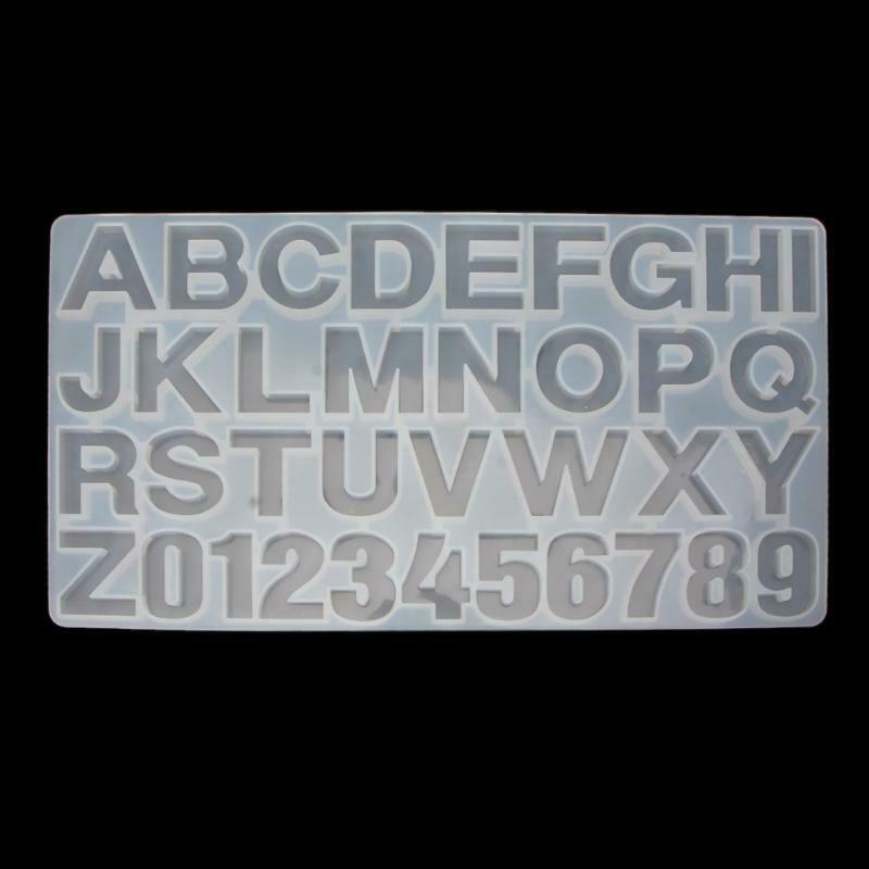 36PCS Handmade Jewelry Making Tool Alphabet Letters Numbers DIY Silicone Mould