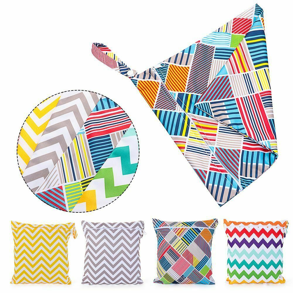 New Waterproof Zip Wet Dry Bag Baby Storage Pocket Diaper Bags Nappy Pouch