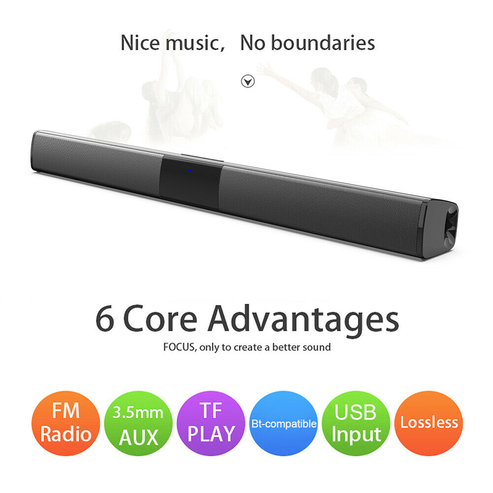 BS-28B Home Theater System TV Sound Bar Wireless Bluetooth Speaker Subwoofer