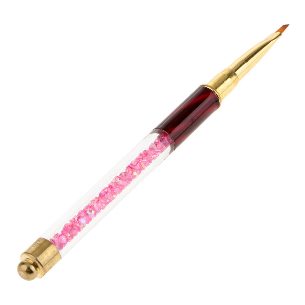Professional Nail Art Brush UV Gel Polish Drawing Liner Painting Design Pen Pink
