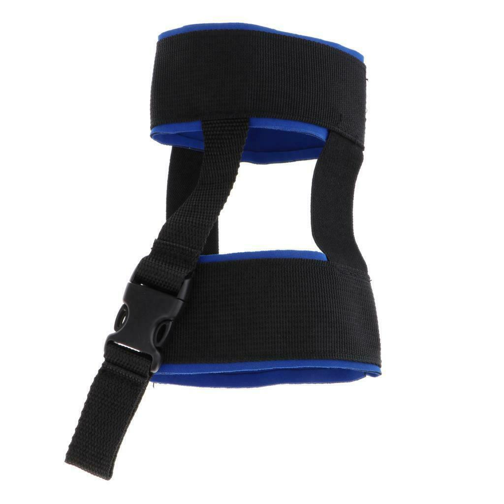 Stationary Swimmer Training Ankle Strap Swim Lap Training Belt Black