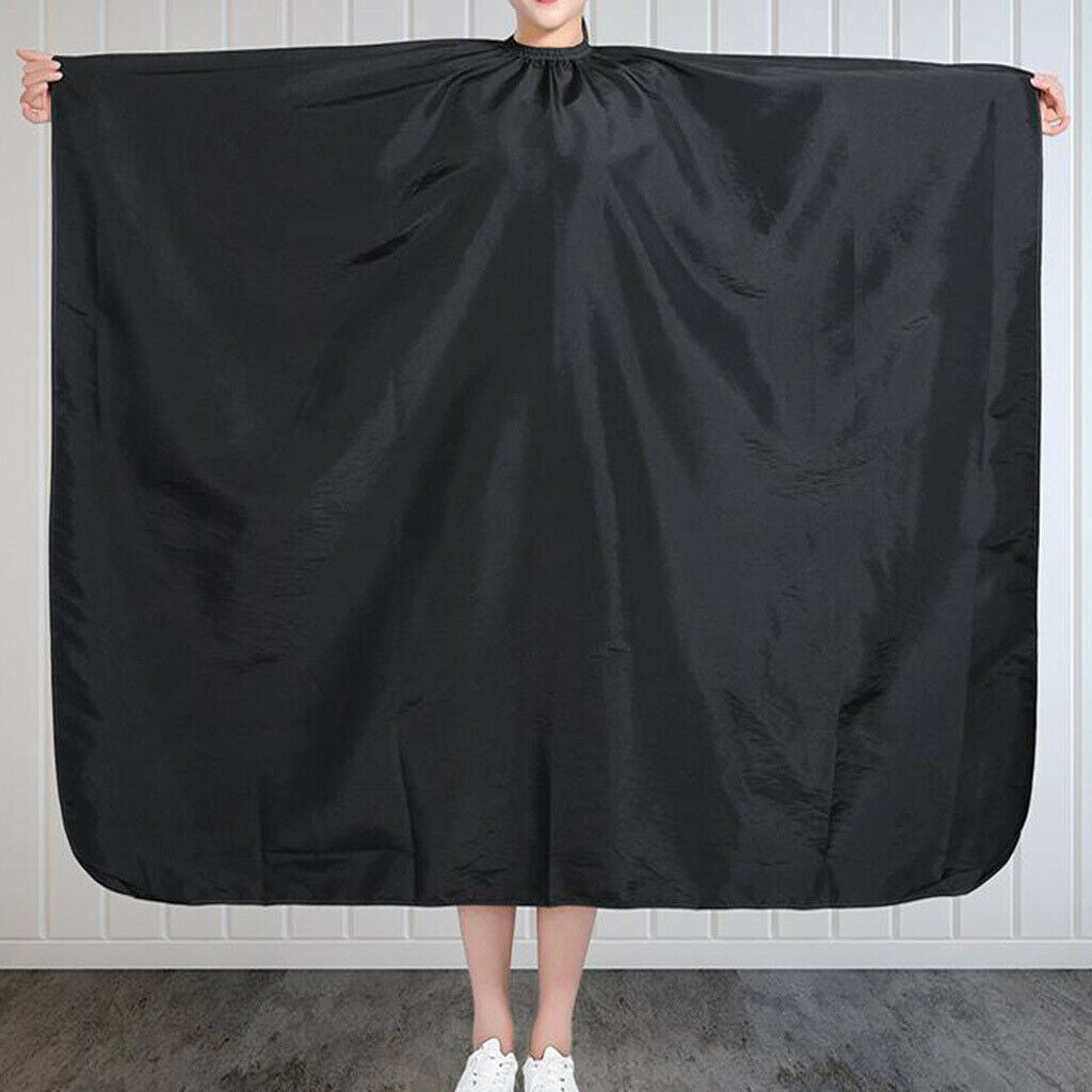 2Pieces Large Barber Gown Hairdresser Hair Cutting Cape Polyester for Adults