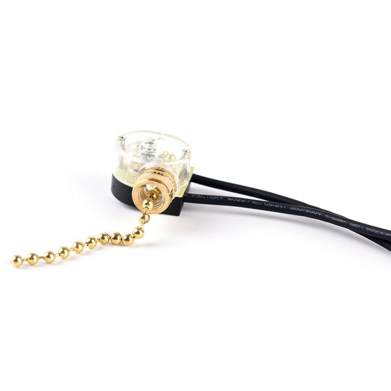 250V DIY Light Accessorie 3A Zipper Switch Pull Switch Lamp Chain Switch .l8