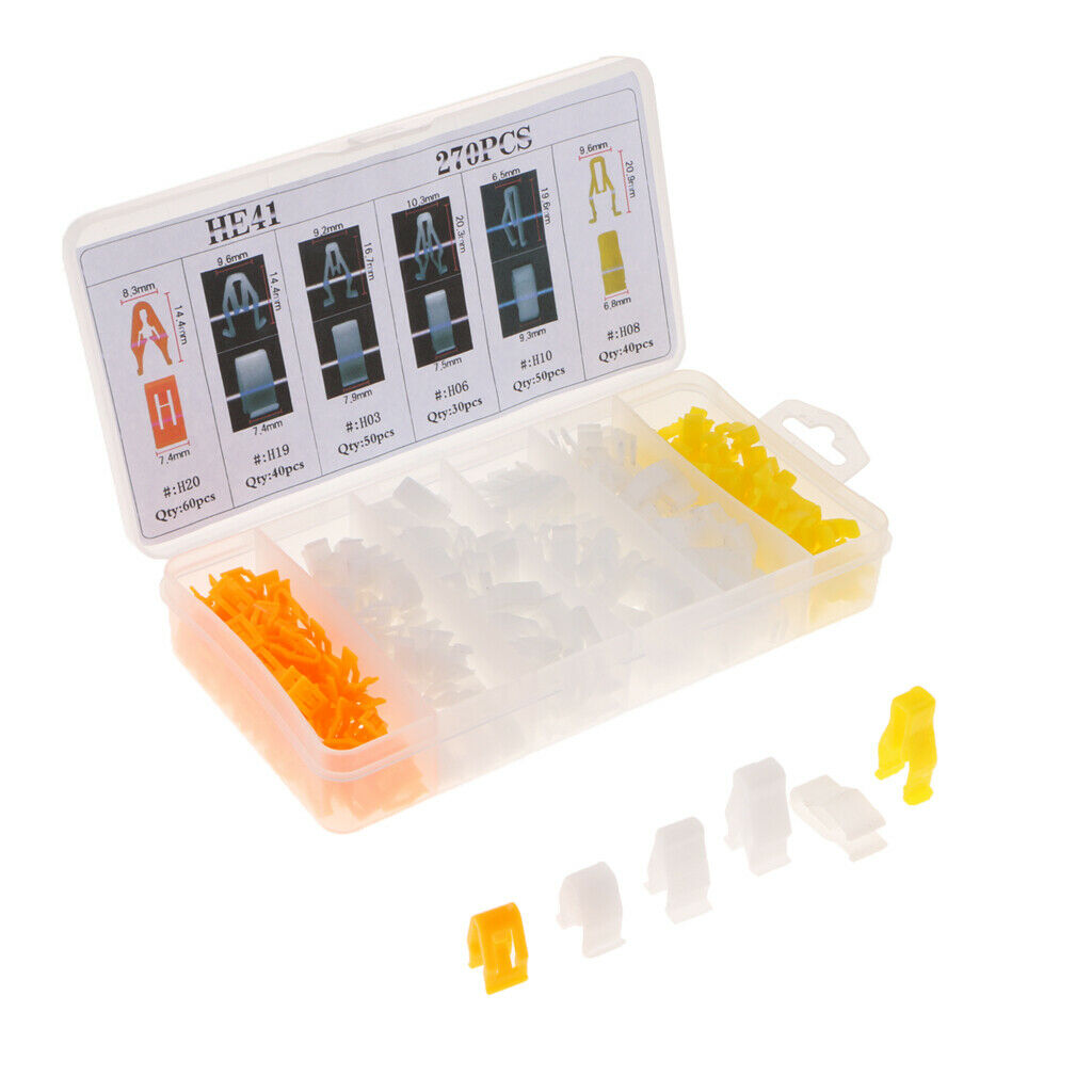 270 Pieces Car Panel Central Console Instrument DVD CD Trim Clips Buckles
