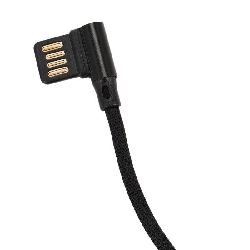 15Cm Micro- Usb 5Pin Right Angle To Left Right Angle 90 Degree Usb 2.0 Dual ElP4