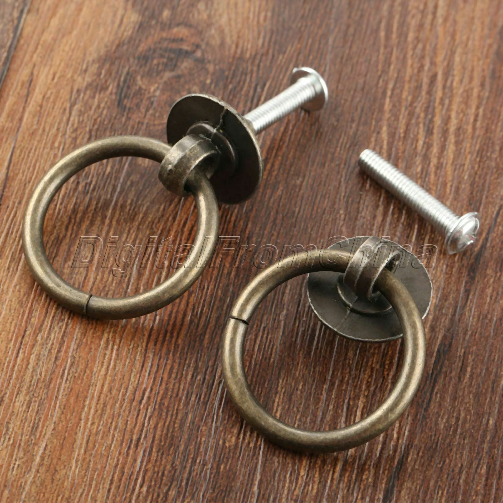 40*30mm Cupboard Drawer Pull Drop Ring Cabinet Knobs Furniture Door Pull Handles