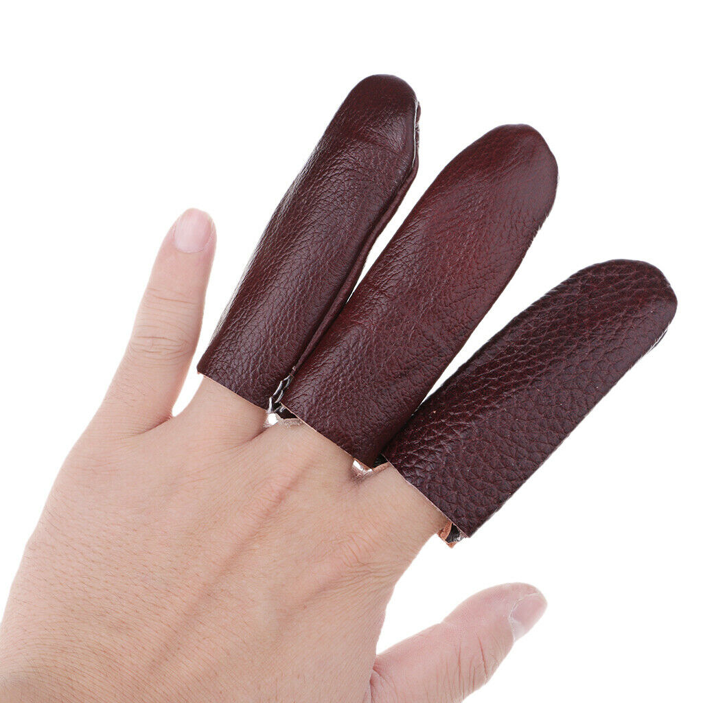 10pcs Needle Felting Leather Finger Protector Knitting Needles Point Protect