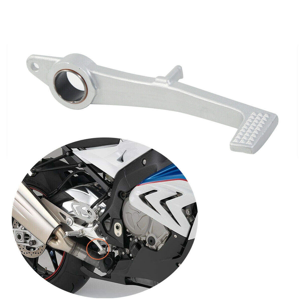 Aluminum Rear Right Foot Brake Pedal Fit For BMW S1000RR 2015-2017 2016