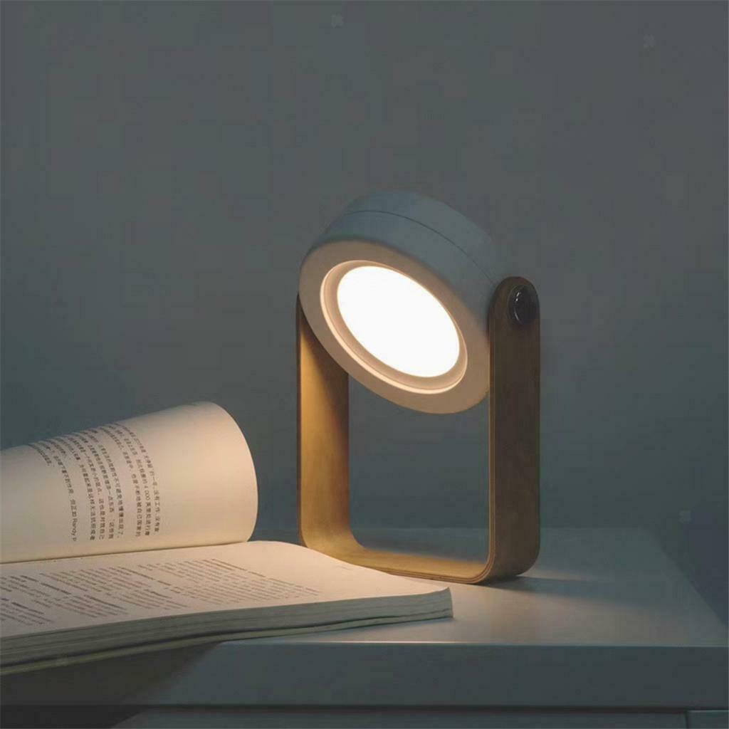 Wooden Handle Portable Lantern Lamp Foldable LED Charging