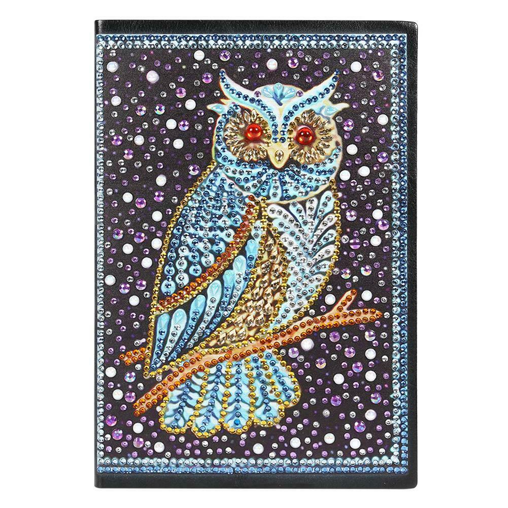 DIY Bird Special Shaped Diamond Painting 60 Pages A5 Notebook Diary Book @