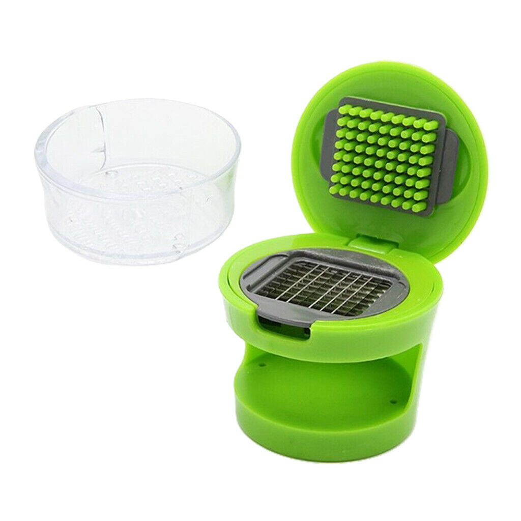 Plastic Garlic Press Chopper Ginger Onion Carrot Crusher Mincer Squeezer