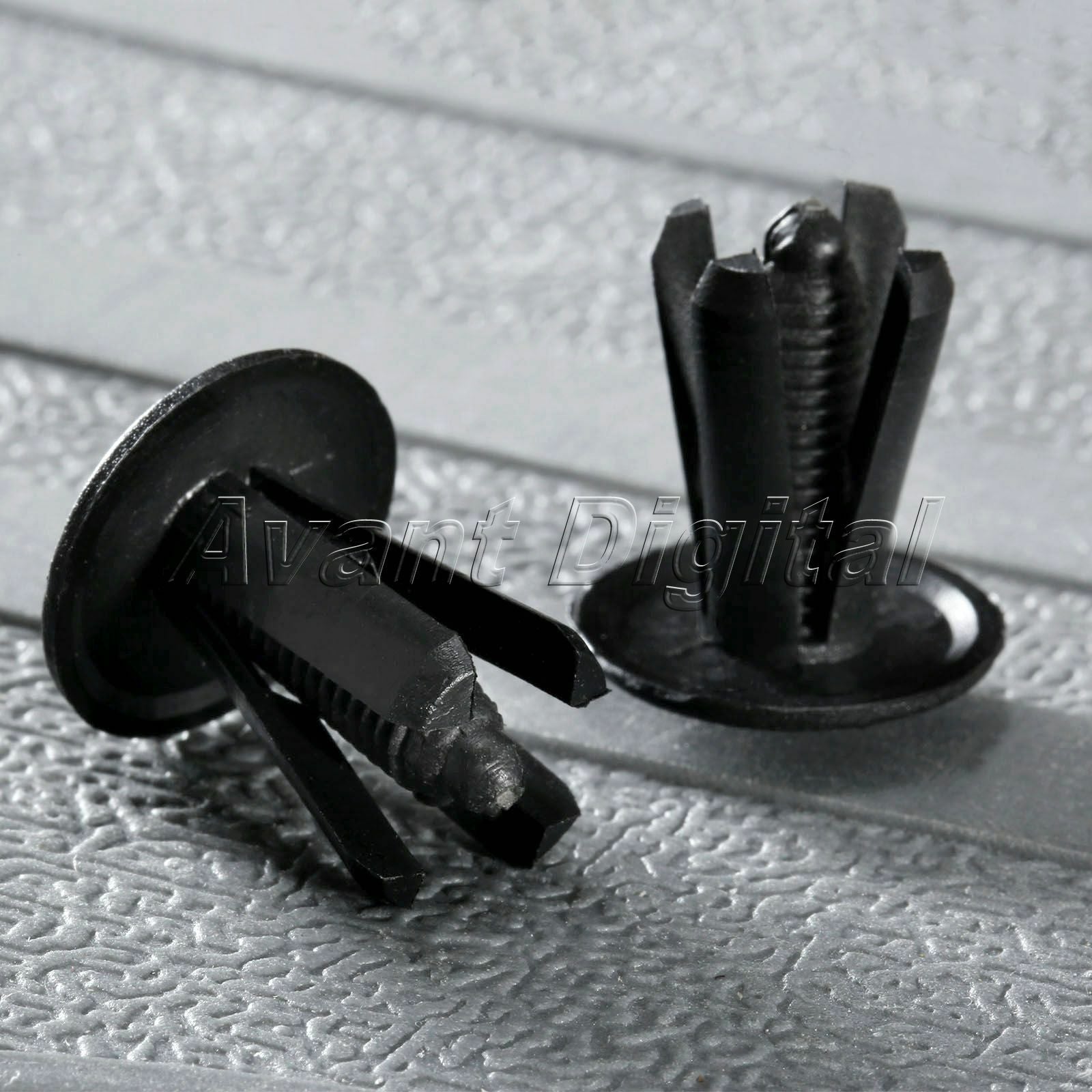 50X Plastic Push in Rivets Bumper Fender Pastic Rivets Fasteners Clips For Car