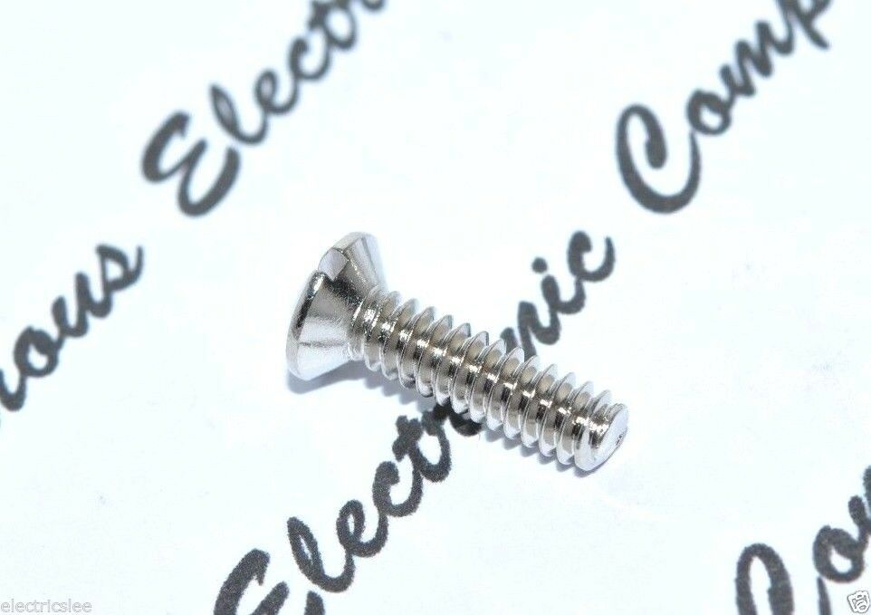 10pcs - #6-32x1/2" (12.7mm) Nickel-Plated Copper Wallplate Screw