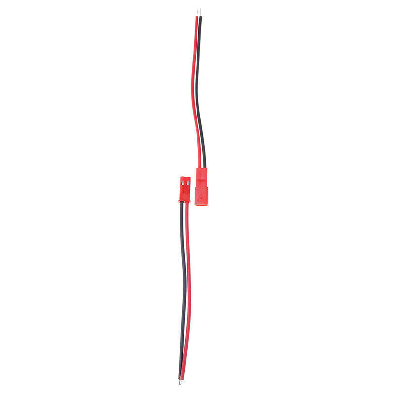 20pcs 2 Pin Connector Male Female JST Plug Cable 22 AWG Wire For RC Battery NC