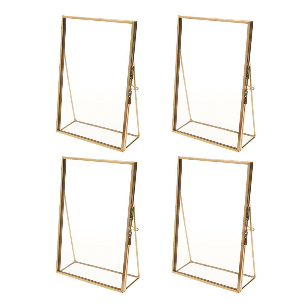 4PCS Photo Picture Frames Portrait Artwork Postcard Leaves Flower Display